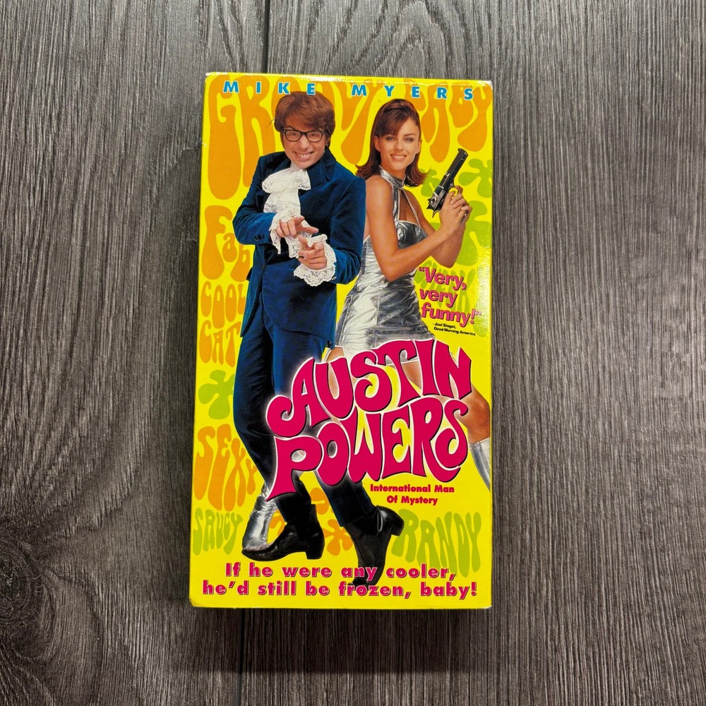 Austin Powers International Man of Mystery VHS 1997 Mike Myers Elizabeth Hurley